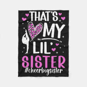 Cheer Big Sister Proud Cheerleader Big Sister  Fleece Blanket