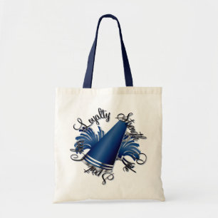 Cheer Blue and Silver Qualities Tote Bag