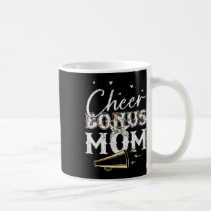 Cheer Bonus Mom Shirt Leopard Cheerleading Stepmom Coffee Mug