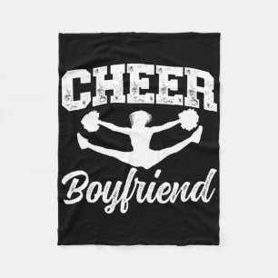 Cheer Boyfriend Cheerleader Boyfriend Cheerleading Fleece Blanket