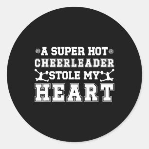 Cheer Boyfriend Cheerleading Boyfriend Cheerleader Classic Round Sticker