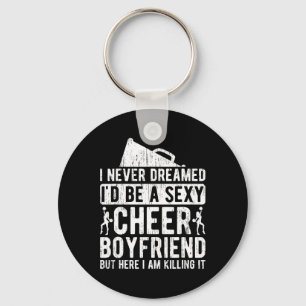 Cheer Boyfriend Funny Boyfriend Of A Cheerleader B Key Ring