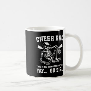 Cheer Bro Being Supportive Cheer Brother Of A Chee Coffee Mug