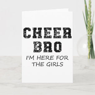 Cheer Bro Funny Brother Cheerleading Supporter Boy Card