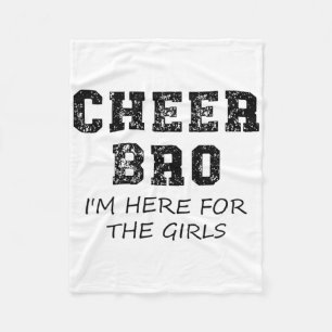 Cheer Bro Funny Brother Cheerleading Supporter Boy Fleece Blanket
