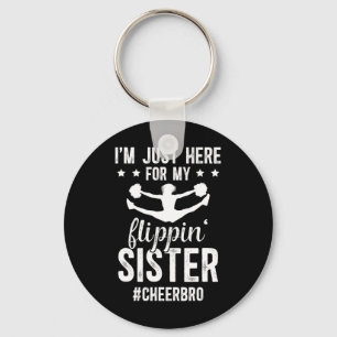 Cheer Bro Proud Cheer Brother Of A Cheerleader Bro Key Ring