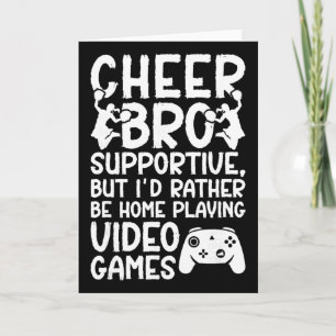 Cheer Bro Supportive Cheer Brother Of A Cheerleade Card