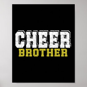 Cheer Brother Cheerleader Brother Cheerleading Poster