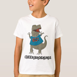 Cheer Brother Dinosaur Boys Cheerleading T-Shirt