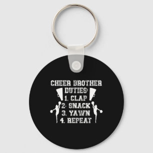 Cheer Brother Duties Cheer Bro Of A Cheerleader Br Key Ring
