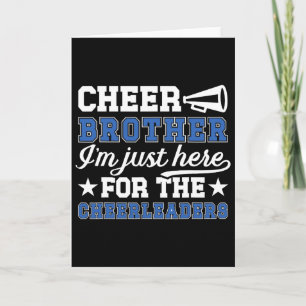Cheer Brother Funny Brother Of A Cheerleader Bro Card