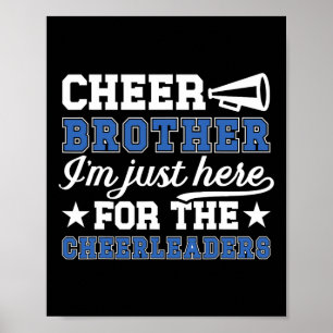 Cheer Brother Funny Brother Of A Cheerleader Bro  Poster