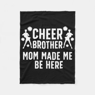 Cheer Brother Funny Cheerleader Brother Cheerleadi Fleece Blanket