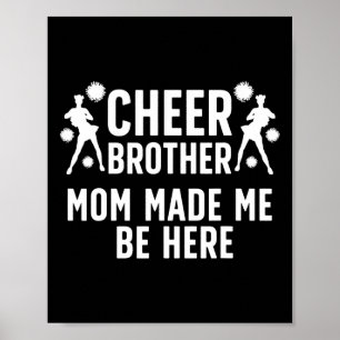 Cheer Brother Funny Cheerleader Brother Cheerleadi Poster