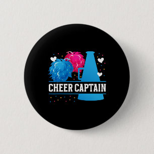 Cheer Captain Cheerleading Captain Cheerleader Cap 6 Cm Round Badge