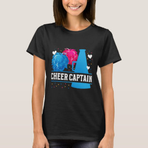 Cheer Captain Cheerleading Captain Cheerleader Cap T-Shirt