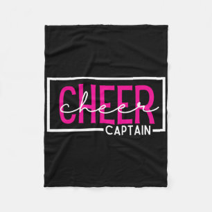 Cheer Captain Cheerleading Fleece Blanket