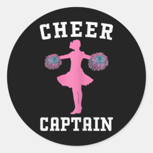 Cheer Captain Cheerleading Practice Cheerleader Le Classic Round Sticker