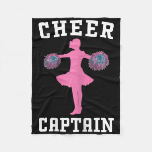 Cheer Captain Cheerleading Practice Cheerleader Le Fleece Blanket