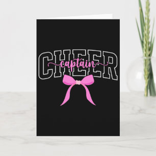Cheer Captain Coquette Cheerleader Captain Card