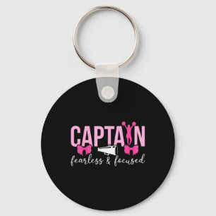 Cheer Captain Fearless And Focused Cheerleading Ca Key Ring