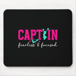 Cheer Captain Fearless And Focused Cheerleading Ca Mouse Pad