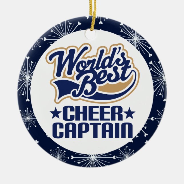 Cheer Captain Gift Ornament (Front)