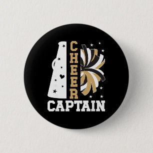 Cheer Captain Proud Cheerleader Captain 6 Cm Round Badge