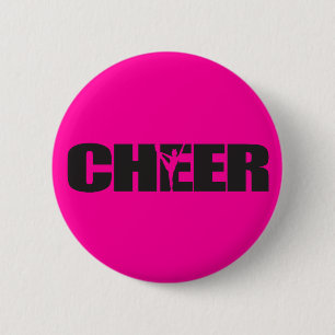 Cheer Cheer leader Cheerleading 6 Cm Round Badge