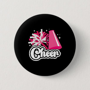 Cheer Cheerleader Cheerleading 6 Cm Round Badge