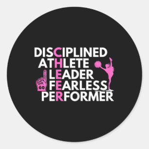 Cheer - Cheerleader Cheerleading Camp Cheer Compet Classic Round Sticker