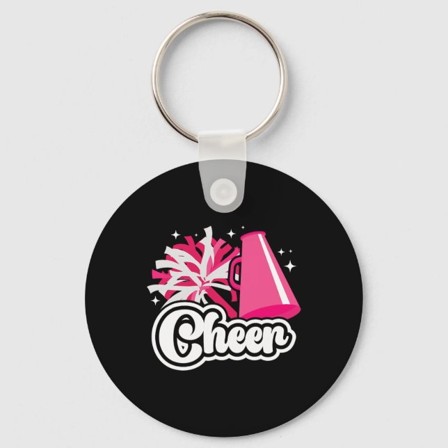 Cheer Cheerleader Cheerleading  Key Ring (Front)