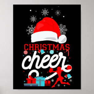 Cheer Cheerleader Girls Hd0 Christmas Cheer - Blac Poster