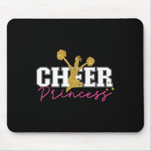 Cheer Cheerleader Girls Hs0 Black Princess Cheerle Mouse Pad