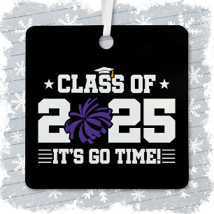 Cheer Cheerleader Graduation Class of 2025 Senior Metal Tree Decoration