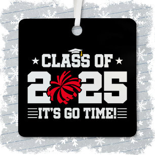 Cheer Cheerleader Graduation Class of 2025 Senior Metal Tree Decoration