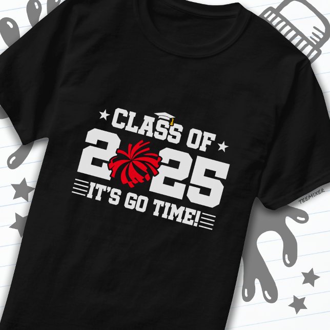 Cheer Cheerleader Graduation Class of 2025 Senior T-Shirt (Creator Uploaded)