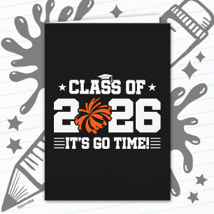 Cheer Cheerleader Graduation Class of 2026 Senior Card