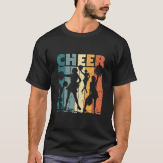 Cheer Cheerleader Team Sport for Girls Retro Cheer T-Shirt