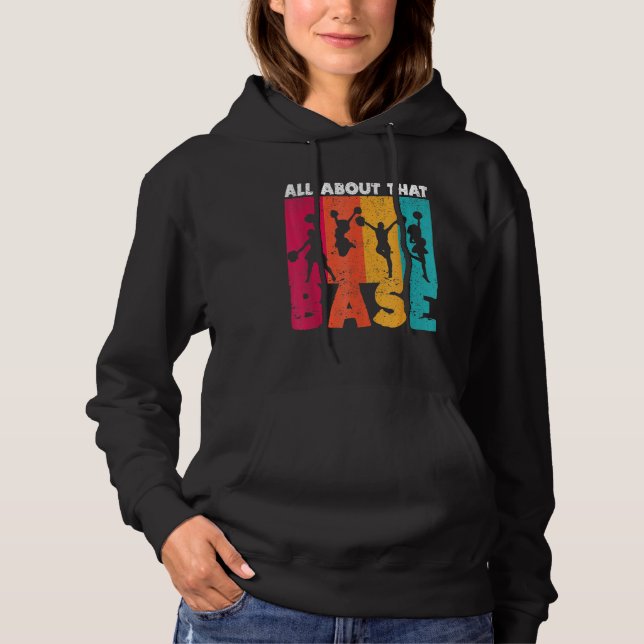 Cheer Cheerleading All About That Base  Cheerleade Hoodie (Front)