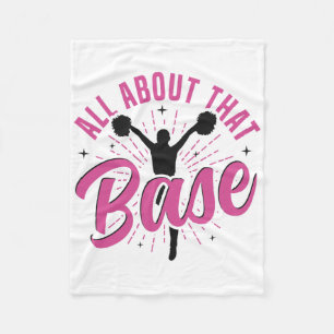 Cheer Cheerleading All About That Se _3  Fleece Blanket
