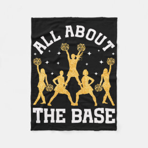 Cheer Cheerleading All About That Se _5 Fleece Blanket