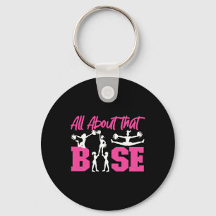 Cheer Cheerleading All About That Se Key Ring