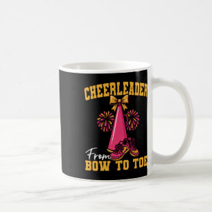 Cheer Cheerleading Cheerleader From Bow To Toe _2 Coffee Mug