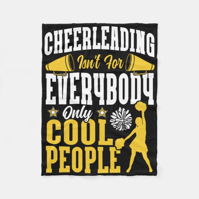 Cheer Cheerleading Cheerleading Isn't For Everybod Fleece Blanket (Front)