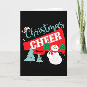 Cheer Cheerleading Christmas Cheer Card