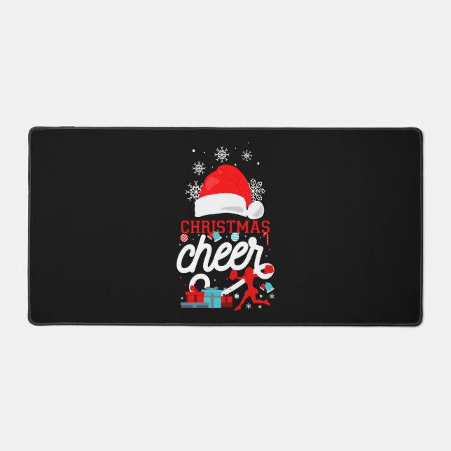 Cheer Cheerleading Christmas Cheer Desk Mat (Front)