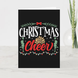 Cheer Cheerleading Christmas Christmas Cheer Card