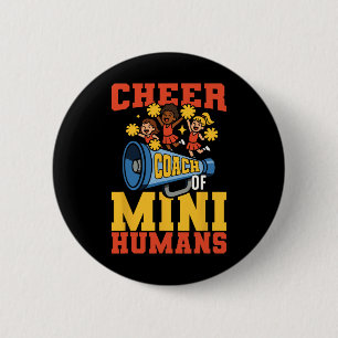 Cheer Cheerleading Coach Cheer Coach Of Mini Human 6 Cm Round Badge