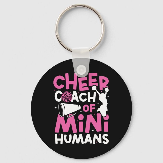 Cheer Cheerleading Coach Cheer Coach Of Mini Human Key Ring (Front)